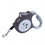 5-meetrine sisset&otilde;mmatav lemmikloomarihm LED-taskulambiga ergonoomilise k&auml;epidemega reguleeritav pika jalutusk&auml;iguga koerarihm hall