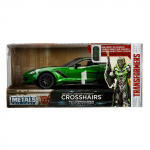 1/24 TRANSFORMERS 5 2016 Crosshairs Chevy Corvette Stingray Valatud Mudel 1/24-Size:21.5*9*6cm roheline