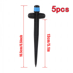 5/50 tk &uuml;mberringi hajuv vihmuti vooluhulk 360&deg; reguleeritav terava otsaga Aed kasvuhoone muru r&otilde;du lillede kastmisemitter sinine