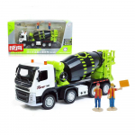 1/50 Skaala Betoonisegisti Veoauto M&auml;nguasi Veoauto Inseneriauto Miniatuurne S&otilde;iduk Valatud Metallist Mudel Heli Valgus Kollektsioon Kingitus Poiss 1/50-Size:17.5*7.5*5cm roheline