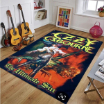 Ozzy Osbourne'i B&auml;ndi Tr&uuml;kitud Vaip Elutuba Magamistuba Moodne ja Esteetiline Libisemiskindel Vaip Fotograafia Rekvisiidid S&uuml;nnip&auml;evakingitus 200cm by 160cm