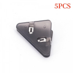 5/10 tk &uuml;hev&auml;rvilised kolmnurksed nurgaklambrid lehehoidja kirjaklambrid Kontoritarvikud Fotoklamber Koolitarbed statsionaarsed 5PCS roosa