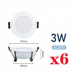 6tk/partii LED-allvalgusti 3W 5W 7W 9W 12W 15W AC220V 240V soe k&uuml;lmvalge s&uuml;vistatav LED lamp kohtvalgusti LED pirn Magamistoak&ouml;&ouml;ki Warm White