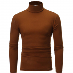 Meeste pikkade varrukatega T-s&auml;rk Turtlene kaelusega džemperi aluss&auml;rk K&otilde;rge kaelusega Tee-topsid Pullover XXL