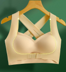 Suure suurusega naiste mugav &otilde;mblusteta aluspesu juhtmevaba rinnahoidja, kokkupandud Push Up Bralette, eesmine pandlaga, tagumine rinnahoidja M ihukarva