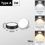 Led-allvalgusti kohtvalgusti laelamp 220V 5W 10W15W pinnale paigaldatav Led-allalamp laevalgusti elutoa valgustamiseks k&ouml;&ouml;gis Warm White 3000K&WHITE