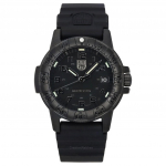 Luminox nahkselga merikilpkonna silikoonrihm, must sihverplaadiga &Scaron;veitsi kvarts XS.0301.BO.L 100M meeste k&auml;ekell