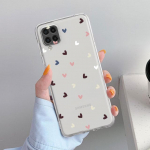 Love Line Flower l&auml;bipaistev &uuml;mbris Samsung Galaxy A52 A12 A51 A32 A21s A71 A32 A22 50 A70 A31 A72 5G telefoni kate Samsung A71 5G