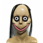 Halloweeni &otilde;udus pikkade juuste maskiga Naljakas mask V-kujuline suumask Momo mask 1PC