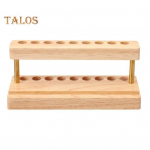 Puidust pliiatsihoidja 9 pesaga mobiiltelefoni alus Esteetiline organiseerija Naturaalsest puidust teraga pliiatsialus Minimalistlik kontorisisustus A