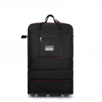 6 rattaga reisikott veekindel kaasaskantav veerev reisikohver &otilde;hukandekott Unisex laiendatavad kokkupandavad Oxfordi pagasikotid must