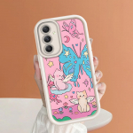 Pehme silikoonist ruudukujulise redeliga printimismustriga telefoni korpus T&auml;iskaanega kaamera p&otilde;rutuskindel kaitse kummist &uuml;mbris Samsungile Samsung A04 must