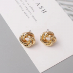Naastk&otilde;rvar&otilde;ngad naistele Rock Smooth Small Metal Knot Twist Lillek&otilde;rvar&otilde;ngad Punk Peo Ehted S&otilde;brap&auml;eva Kingitus Bijoux kuld