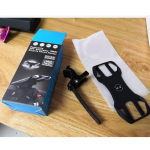 Eemaldatav jalgratta telefonihoidja iPhone 11 Pro Max jaoks Universaalne mootorratta mobiiltelefoni hoidja Jalgratta juhtraua alusklamber car holder must