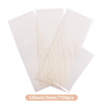 3D Pearl Face Jewels Lauv&auml;rvi kleebised Isekleepuvad n&auml;o kehakleebised Dekoor 3mm