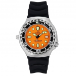Ratio FreeDiver Versioon 02 Heeliumikindel 1000M Safiir Kvarts Oranž sihver 1038EF102V-ORG-V02 Meeste k&auml;ekell oranž