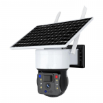 8MP 4K WiFi P&auml;ikesekamera V&auml;litingimustes Turvav&ouml;&ouml; P&auml;ikesepaneel Traadita J&auml;relevalve PIR Inimese Keha Tuvastusega Pan Tilt IP-kaamera 4MP No card