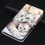 Motorola G10 G20 G30 G54 G65 G84 G13 G14 G32 G53 G23 jaoks OPPO Koomiks Lill Loomamuster PU Nahk Kaardipesa Klapp Rahakott Tugijalg Telefoni&uuml;mbris Motorola Moto G32
