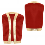 Meeste k&auml;rnkonna kost&uuml;&uuml;m t&auml;iskasvanutele avatud ees vest, vest Halloweeni cosplay riietus, uhke riietus S