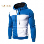 Meeste s&uuml;gistalvine kapuuts Colorblock pingutusn&ouml;&ouml;riga pikkade varrukatega suur tasku kapuutsiga retro &otilde;huke vaba kooli igap&auml;evane riietus vabaaja sporditopp XL