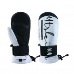 Sisseehitatud randmekaitsmetega suusakindad EVA amortisaatoriga talvekindad veekindlad soojad lumelauakindad rattas&otilde;iduks suusatamiseks M valge