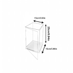 Uksega akr&uuml;&uuml;lvitriin Kollektsion&auml;&auml;rid Koguge vitriin N&auml;idik Tegevusfiguurid M&auml;nguasjad Panipaik Lauaarvuti hoiuruumi korraldamine Koduhoid 15*15*25cm