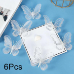 6*12tk Elegantne j&otilde;ulukaunistusfestivali kaunistus j&otilde;ulumarli liblikas 6pcs