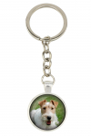 Fox Terrier Wire - keychain with your photo, key decoration, bag pendant from Art-Dog brand