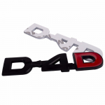 1 tk 3D metallist D4D logoga auto tagumise pagasiruumi m&auml;rgi kleebise embleemi kleebis h&otilde;be