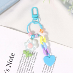 Armas tulbi v&otilde;tmehoidja lilledega ripats Armastus v&otilde;tmehoidja seljakott Auto amulettid kaunistus kott Aksessuaarid roosa