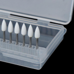 Hambaravi Valged Poleerkivid Leegi Kujuga Koonus Puurid Arkansase Kivi 12 tk / Komplekt