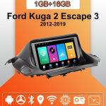 Android Carplay Auto Raadio Ford Kuga 2 Escape 3 2012-2019 Multimeediam&auml;ngija Peaseade Stereo GPS Navigatsioon BT WIFI 2+32GB 1+16GB