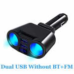 Auto sigaretis&uuml;&uuml;taja jaoturi laadija kiirlaadimine 12V auto FM-saatjad Bluetooth k&auml;ed-vabad k&otilde;nepesad 【No PD】without BT FM must