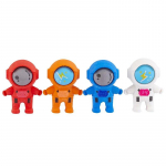 4-osaline multikas armas astronauti kummikustutuskumm lastele Uudsed kirjatarbed, koolitarbed