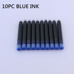 Kvaliteetne 530 kuldne nikerdatud mahagonist luksuslik &auml;rikooli &uuml;li&otilde;pilaste kontoritarbed t&auml;itesulepea uus tindipliiats 10pcs refill sinine
