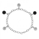 LOVA LOLA VAN DER KEEN - Bracelet - Joaillerie Prestige - V&eacute;ritable Cristal - Argent Massif 925 Milli&egrave;mes - Bijou Femme
