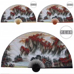 50x88cm suur maalipaberist ventilaator seinale riputatav dekoratiivne kokkupandav ventilaator kontorisse, esikusse, koju, elutuppa, dekoratiivne ventilaator Lucky Strike 50x88cm