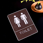 Vannitoa Akr&uuml;&uuml;lm&auml;rgistus Eemaldatav Isekleepuv Tualeti WC Silt Plaat Seinakleebis Pesuruumi Ukse Seinasilt Ise-tee Dekoratsioon