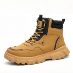 Uus Mood Turvalisus T&ouml;&ouml;ohutussaapad K&otilde;rge s&auml;&auml;rega Veekindlad Kaitse Nahksaapad L&ouml;&ouml;gikindlad Torkekindlad T&ouml;&ouml;stusjalatsid 38 beež