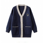 Kootud kampsun jakk naistele s&uuml;gis-talvine tihendatud soe vabaaja veniv kampsun jakk Mitmek&uuml;lgne vabaaja mugav jakk L tumesinine v&auml;rv