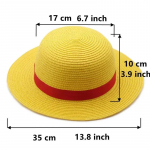 Anime Luffy cosplay &otilde;lgkost&uuml;&uuml;m m&uuml;ts punane jope Halloweeni karnevalipeo cosplay meestele Naised t&auml;iskasvanud lapsed S kollane