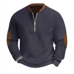 Meeste Retro Casual gradienttr&uuml;kiga kampsun L