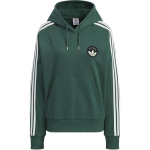 Adidas Originals Mugav triibuline pikkade varrukatega kapuutsiga pusero naistele Roheline JC6854 S