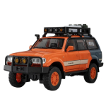 1/24 Toyota Land Cruiser LC80 Sulamist Autod M&auml;nguasjad Die-cast Mudelid Valguse ja Muusikaga Maastikuauto T&otilde;mmatav S&otilde;iduk Lastele Lastep&auml;eva Kingitus 1/24-Size:21.5*9*10.7cm oranž