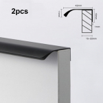 2 tk Lihtne Sisseehitatud Kapiukse N&auml;htamatu K&auml;epide Riidekapi Sisseehitatud Uksek&auml;epide M&ouml;&ouml;bli Riistvara Sulamist N&auml;htamatu Uksek&auml;epide must