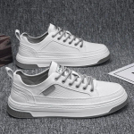 Meeste vabaaja nahast kingad 2024. aasta s&uuml;gisesed mustad kingad Br&auml;ndi valged meeste tossud Kontorijalatsid Zapatos Casuales 43 khaki