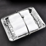 Metal Tray for Napkins And Guest Towels in Bathroom Or Makeup Area