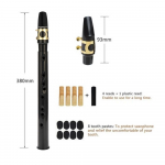 Kaasaskantav taskusaksofon V&auml;ike saksofon koos kandekotiga Puupuhkpill