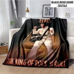 Moodne Kunst Retro 3D HD Prindiga E-Elvis-Presley Tekk Perekonna Magamistuba Pl&uuml;&uuml;sist Magamistekk V&auml;litingimustes Kontoris L&otilde;unapaus Voodilina 80x60in