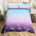 S&auml;delevad T&auml;hed Voodipesukomplekt Galaktika Tekikott, T&auml;htkuju Astroloogia Zodiaak Udukogu Tekikott Roosa Horoskoobid Tepikott 70x133cm 2pcs